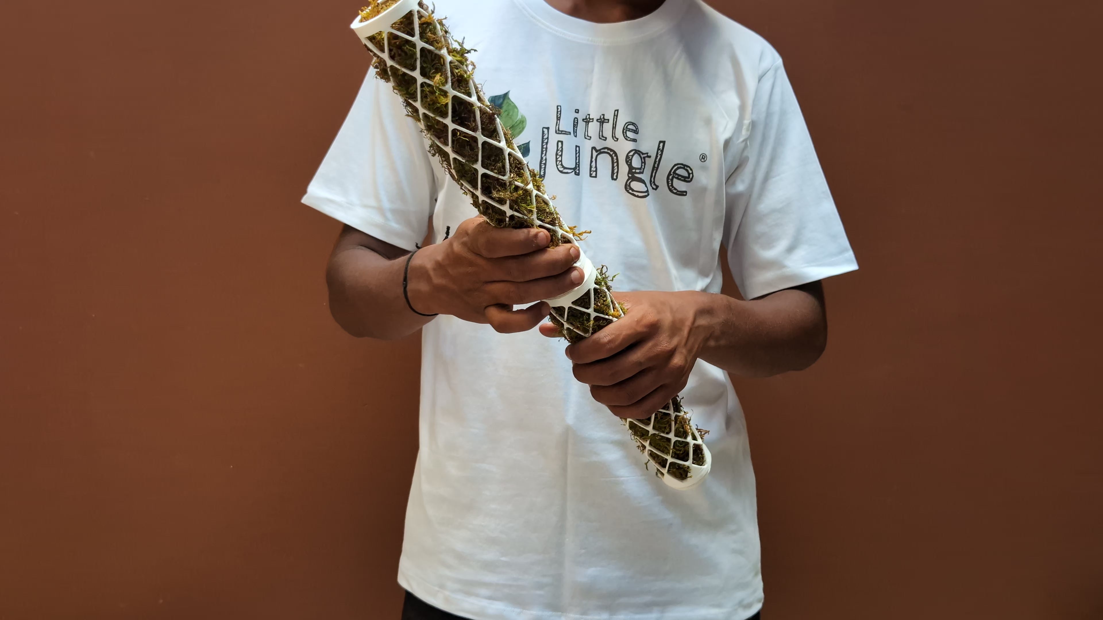 Modern Extendable moss poles with moss