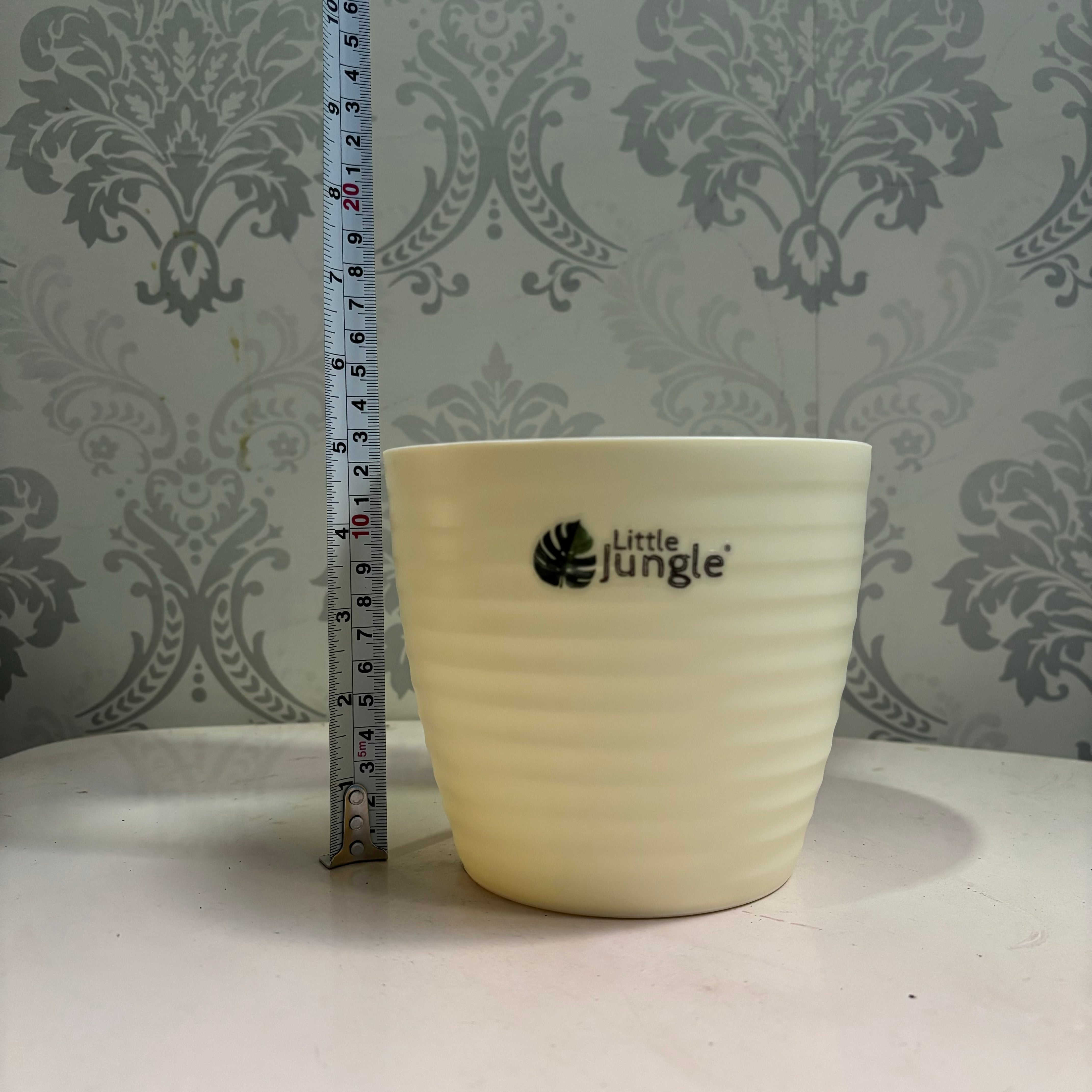 Little jungle Decora 5 Planters(Pack of 4) With out Holes ..(Biege)