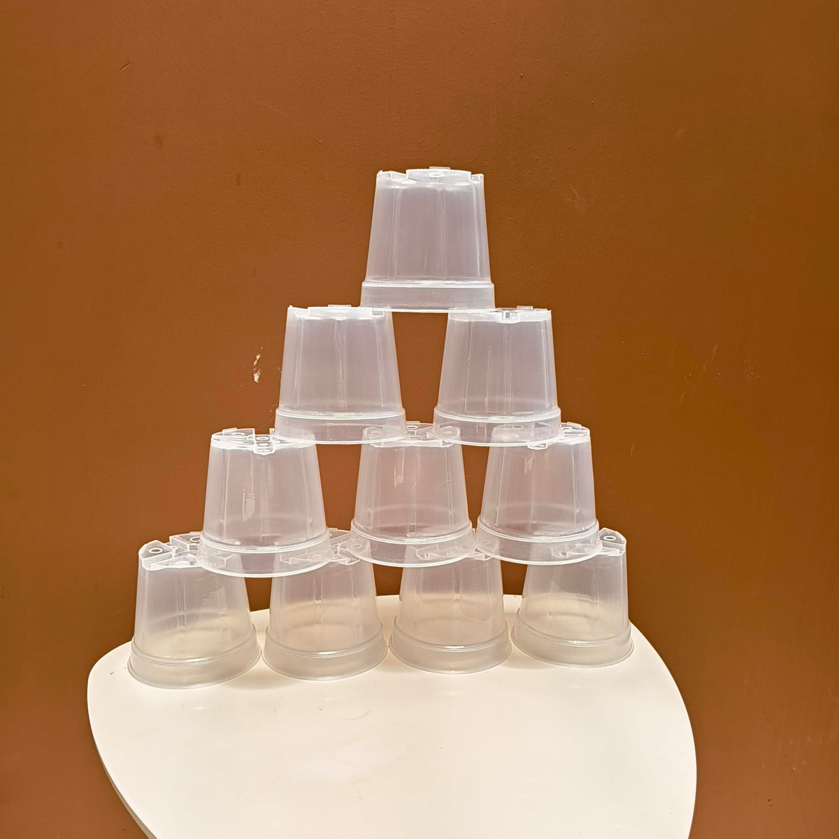 Clear Transperant & Nursery Pots For Growing ,Repotting , Water And Root Monitoring