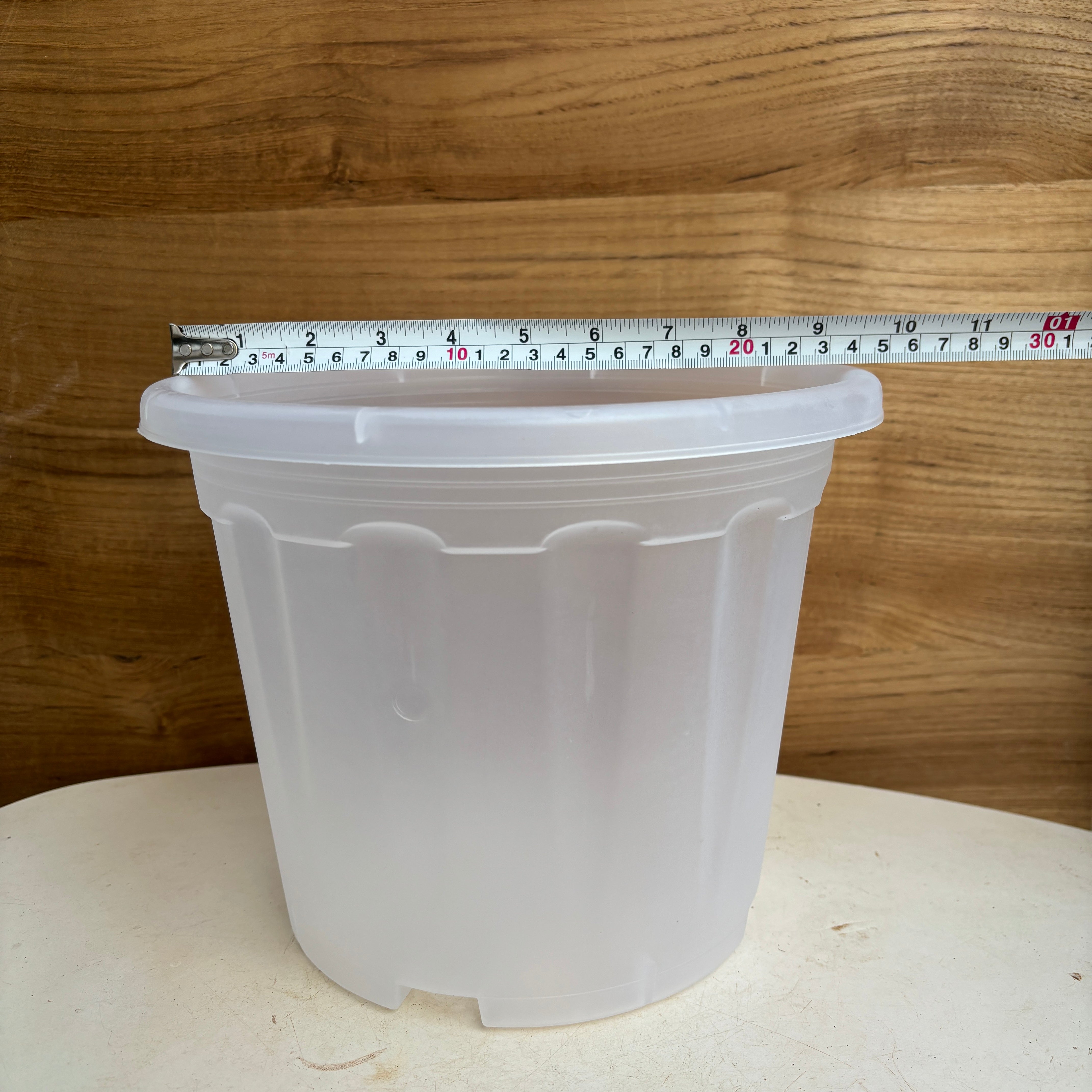 10” (pack of 4) Clear Transperant Nursery Pots For Growing ,Repotting , Water And Root Monitoring