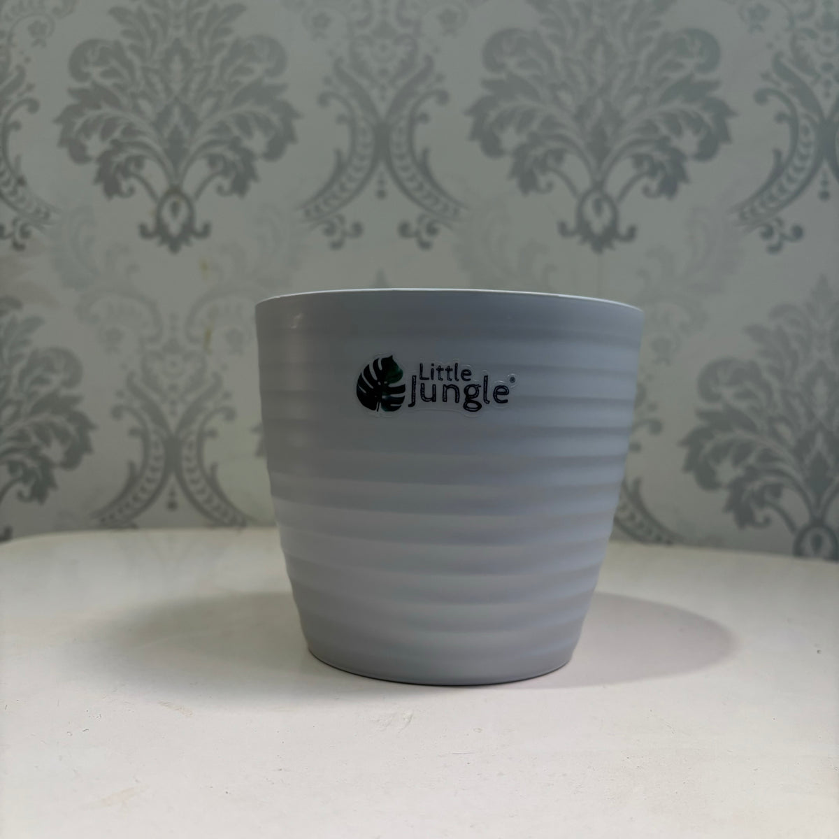 Little jungle Decora 5 Planters(Pack of 4) With out Holes ..(Grey)